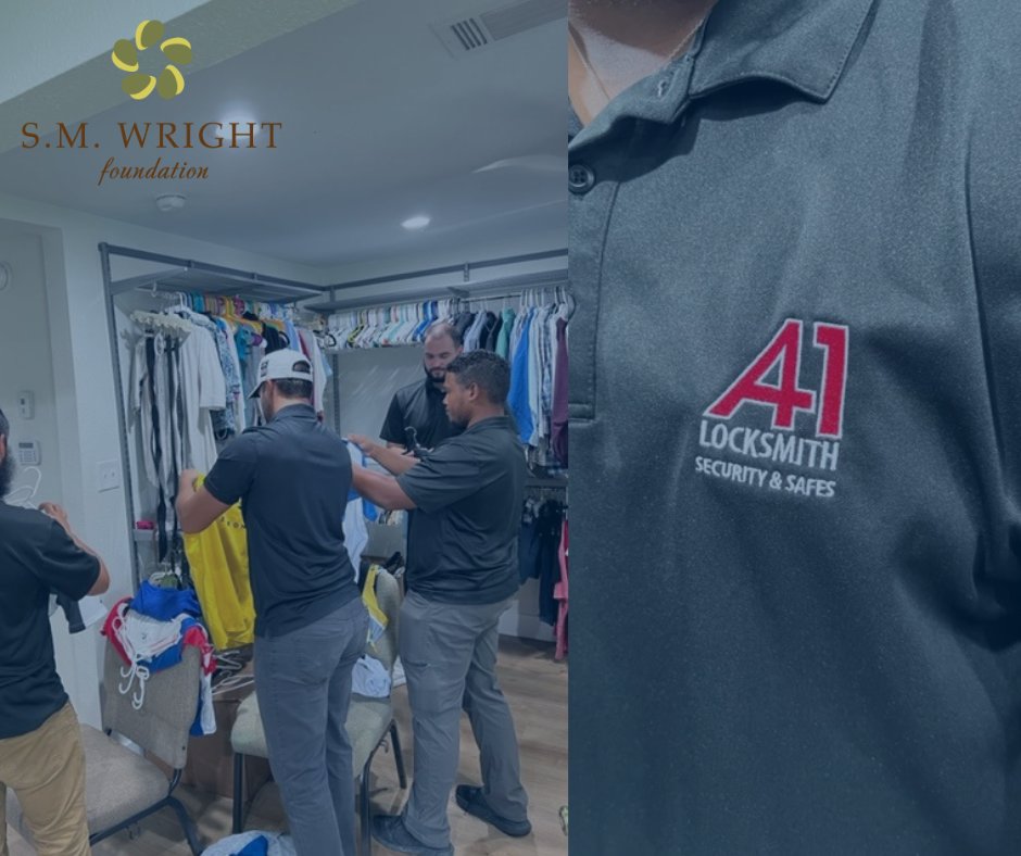 michaelablon's tweet photo. I was at the #SMWrightFoundation clothing resource center last Thursday. A big shout out to A1 Locksmith, who had a group of four volunteers there, assisting for the day. The clothing resource center is open Tue-Thurs. There are racks that would greatly benefit from donations. https://t.co/D4PVGH6tpD