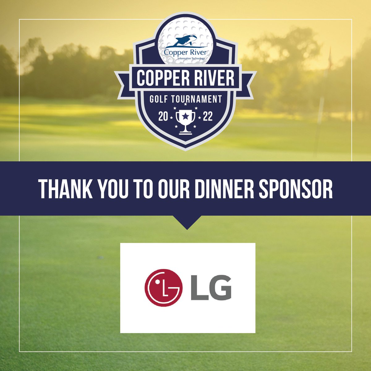 Thanks to <a href="/IGEL_Technology/">IGEL</a> and <a href="/LGUS/">LG Electronics</a> our Dinner Sponsors for the Copper River IT Golf Tournament coming up in October! okt.to/HobF9S