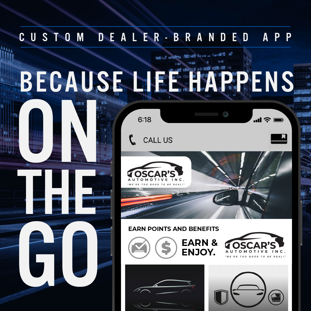 dealership4life's tweet photo. Today's customers expect quality & convenience. With your custom dealer-branded app customers can schedule service and repairs, check their points balance, view their benefits & much more right at their fingertips! #DealershipForLife #NADASHOW https://t.co/rTGYbQ9fRZ