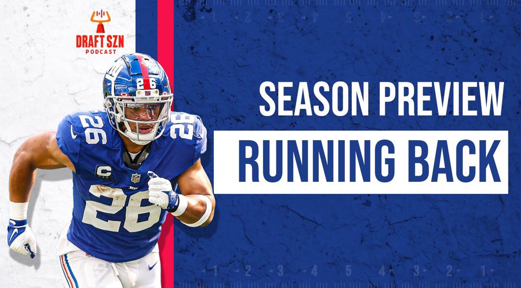 🚨New episode live!🚨 Running Back preview with @RotoSurgeon YouTube: youtu.be/2xbgr2ZLfO4 Apple Pods: podcasts.apple.com/us/podcast/dra… Presented by @RiseNetworkUS @DraftSZNPodcast Tap in! I know you’re drafting next week cut the shit. Like and subscribe