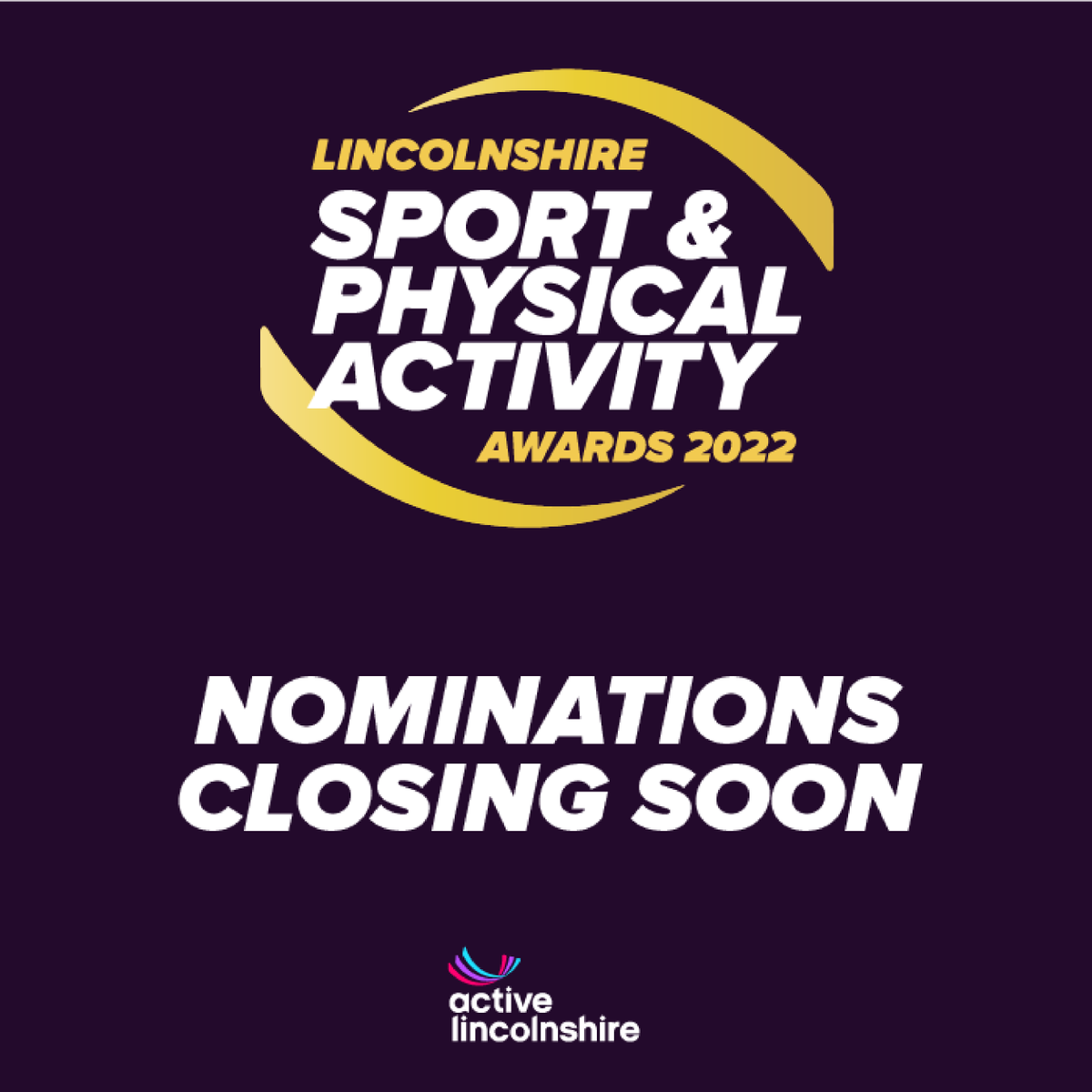 ActiveLincs's tweet photo. There's only 1 week left to nominate for the Lincolnshire Sport &amp; Physical Activity Awards!🏆

Get your nominations in by midnight on 31 August.
Nominate at 🔽
https://t.co/FcCSEts7kJ https://t.co/iIRIvmlH9U