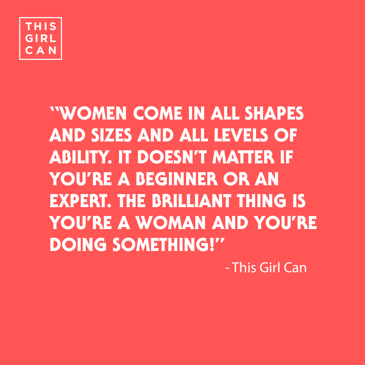 TGCRunning's tweet photo. "Women come in all shapes and sizes and all levels of ability. It doesn’t matter if you’re a beginner or an expert. The brilliant thing is you’re a woman and you’re doing something" - @ThisGirlCanUK - YES! 👏🤩🏃‍♀️ https://t.co/cXSxvSosFs