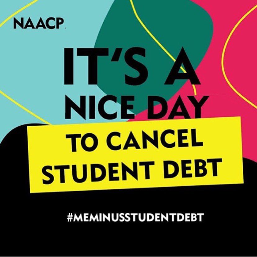 10K IS NOT ENOUGH! $10,000 doesn’t reflect Black financial realities. The average Black graduate owes $53,000 in student debt. After graduation, the amount of debt Black borrowers owe grows compared to white borrowers. <a href="/Potus/">President Donald J. Trump</a> you have the power to change this. #CancelItAll