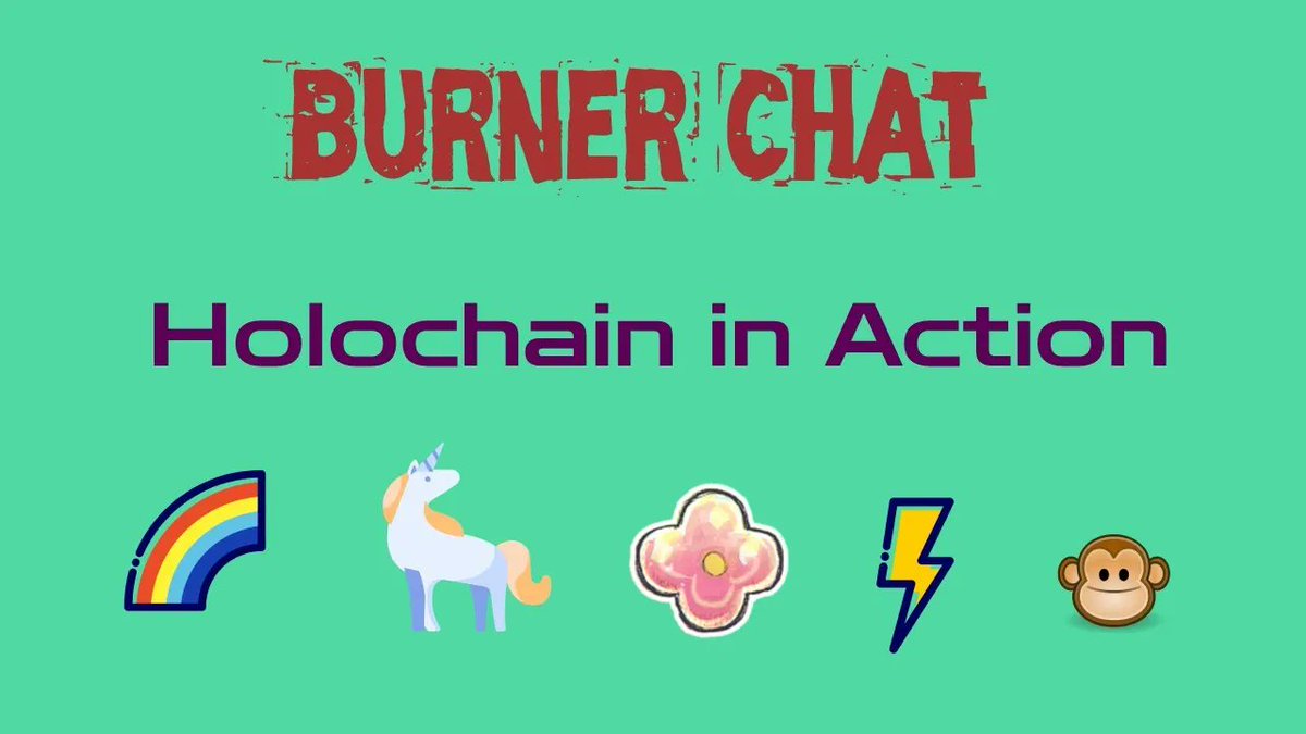 🧩 #HolochainOpenDev 🧩  In the last HiA meeting, the community unpacks the entertaining Burner Chat hApp developed by Matthias M, Łukasz G, and Thomas S at the #HolochainImmersive last month – watch the full recording or just the demo at 01:27.  👉 buff.ly/3AGgZ2Z