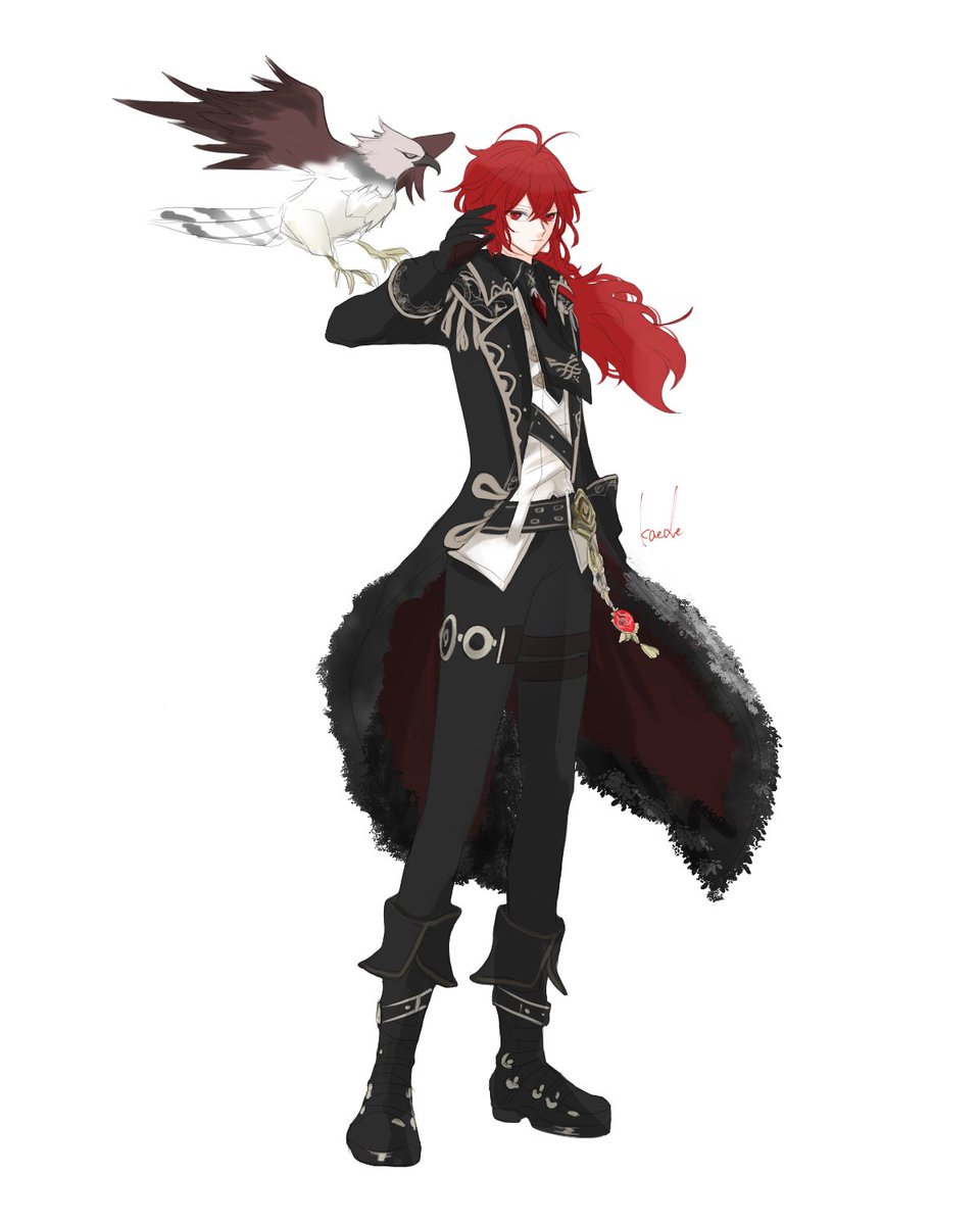 ディルック(原神) 「35 」|楓のイラスト