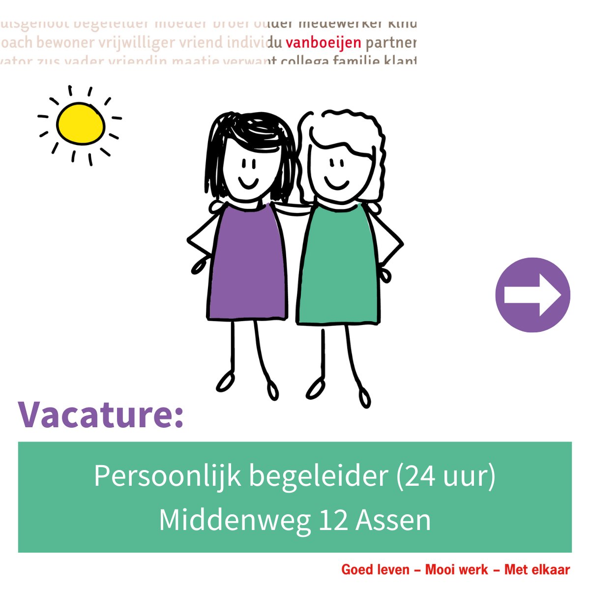 𝐁𝐞𝐧 𝐣𝐢𝐣 𝐤𝐥𝐚𝐚𝐫 𝐯𝐨𝐨𝐫 𝐝𝐞 𝐯𝐨𝐥𝐠𝐞𝐧𝐝𝐞 𝐬𝐭𝐚𝐩 𝐢𝐧 𝐣𝐞 #𝐜𝐚𝐫𝐫𝐢è𝐫𝐞?🍀🍀
Kom dan werken bij Vanboeijen als persoonlijk begeleider op locatie Middenweg 12 in #Assen!
Bekijk de vacature en solliciteer direct via: vanboeijen.nl/onze-vacatures…