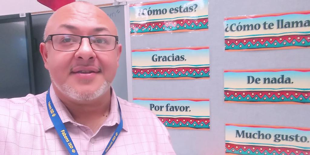 jbarbafisd's tweet photo. Spanish Teacher Substitute for the day! #superintendentchallenge #subfornewteacheracademy #MoldingMinds @VamosVijil @FabensISD https://t.co/fL84zsSq9G
