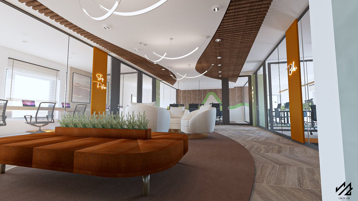 ImnukDesignSt's tweet photo. OFFICE SPACE (ground floor): Multifunctional spaces, natural and eco-friendly elements, modern decor (artful light fixtures and attractive wall coverings), recreational and lounge spaces
#coworkspace #officedesign #architecturelagos #interiordesignlagos #interiordesignerlagos https://t.co/lmQ8bsWxm1