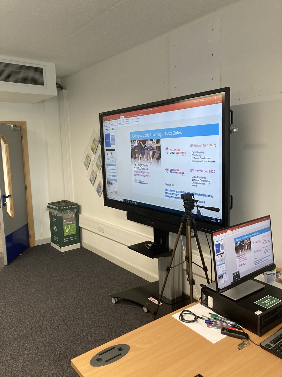 GLACodeLearning's tweet photo. Yesterday, our Pro Software students were on campus meeting each other in person for the first time as well as getting an insight into what will be covered within the next 12 weeks. Exciting times ahead! 🏫💻
#DigitalSkills #SoftwareDevelopment #GlasgowCodeLearning https://t.co/Vh9kcA1tI3