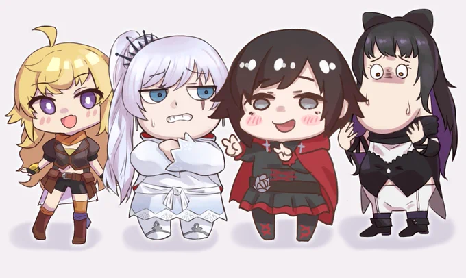 ミニキャラ練習RWBYチーム#RWBY #RWBY氷雪帝国 #RWBYfanart 