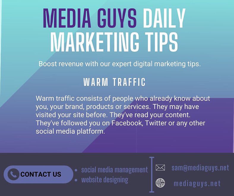 mediaguys3's tweet photo. Cold Traffic / Warm Traffic, with our marketing tips you will no longer find any difficulties to compare between the two

#b2bmarketing #marketing #advertising #ads #promotions #smma #socialmediamarketing #agency #socialmediaagency #foryou #mediaguys #socialmediamarketingstrategy https://t.co/23HHuedjKo