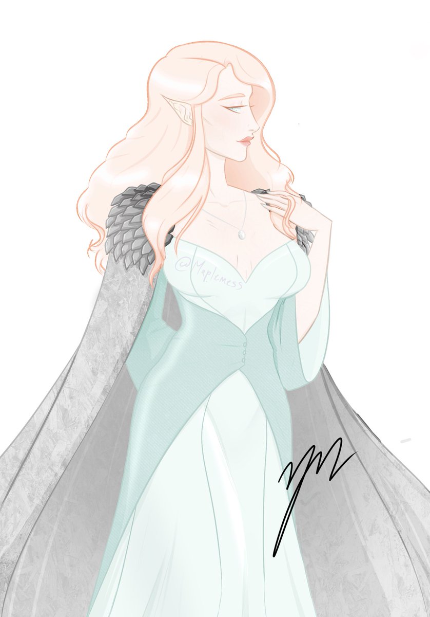 Maple_Mess's tweet photo. I love drawing fantasy characters~

#DnD #commisionart #commision #elf #drow https://t.co/E4KCCKsnCK