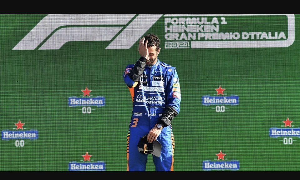 Thank you for the win <a href="/danielricciardo/">Daniel Ricciardo</a> we will miss you in papaya <a href="/McLarenF1/">McLaren Mastercard Formula 1 Team</a> next <a href="/F1/">Formula 1</a> season. Hope you find a ride for another #shoey #HaasF1 #mclarenF1 #F1 #Formula1 #landynorris <a href="/SlipstreamF1Pod/">Slipstream Podcast</a>