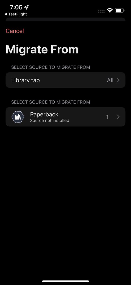 paperbackios's tweet photo. With 0.8 you will be able to migrate from sources that are no longer available. https://t.co/75t4wfh0De