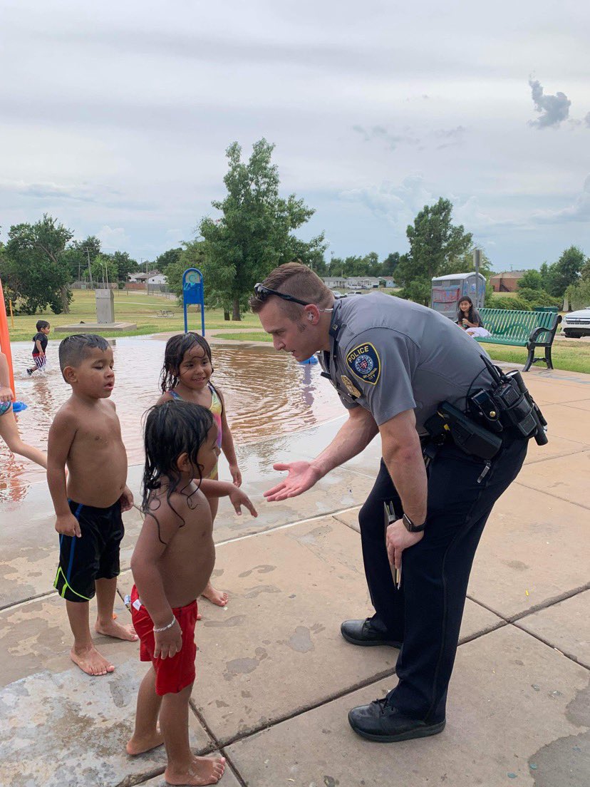 We received these photos from an adult who called 911 after kids at McCracken Park noticed people passed out in a car. Lt. Combs responded &amp; addressed the situation then took a few minutes after the call to hang out and speak with the kids to let them know we have their backs.