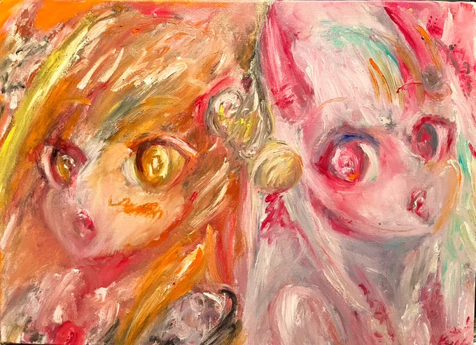 #みかじ絵 #百鬼絵巻あやココ ~次はあさココ提出します~#桐生コ個展続 