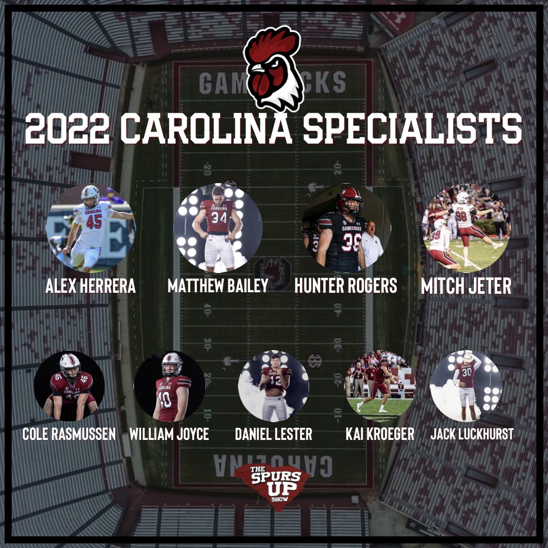 SECUnfiltered's tweet photo. The main ingredients in the BEAMER BALL recipe.

Meet the Carolina specialists heading into the 2022 football season.

#Gamecocks #TSUS https://t.co/UI1HS54RzH