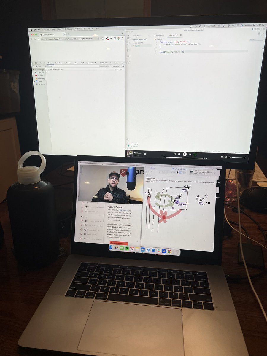 isaiahdelsol's tweet photo. JavaScript and chill π§π½βπ»
#dev30 #javascript #webdevelopment #100daysofcode https://t.co/v1BniSaGWs