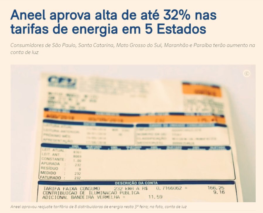BitucaSalim's tweet photo. Aneel aprova alta de até 32% nas tarifas de energia em 5 Estados Consumidores de São Paulo, Santa Catarina, Mato Grosso do Sul, Maranhão e Paraíba terão aumento na conta de luz  nesta 3ª feira. #OBrasilPiorou
Em outubro mostre sua indignação votando em #LulaNoPrimeiroTurno https://t.co/WbZ0qPCuol