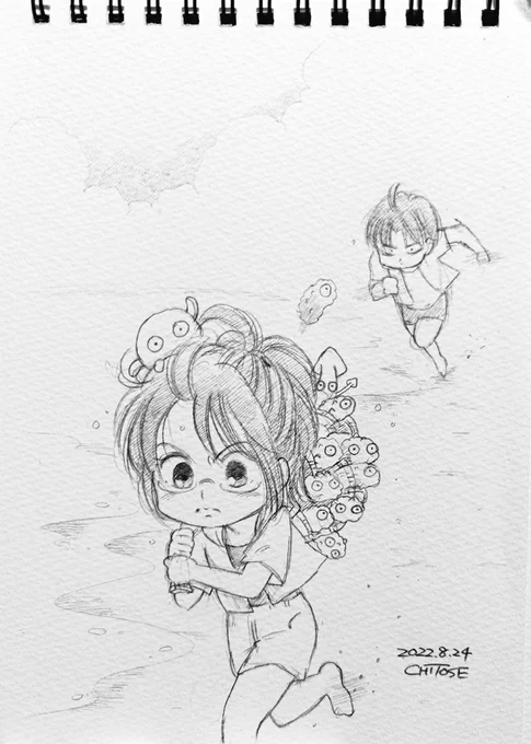 #リヴァハン #イラスト #落書き
海に行ってきたので🐬
『この子達は私の!』 