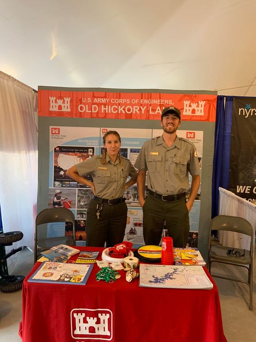 NashvilleCorps's tweet photo. J. Percy Priest Lake rangers are at the Wilson County Fair through Aug. 27, handing out lake maps, educational pamphlets, and fun water safety bags for the little ones! Stop by and say hi! 😊👋
#WilsonCountyFair #WaterSafety #PercyPriestLake https://t.co/YTdhRAhS5i