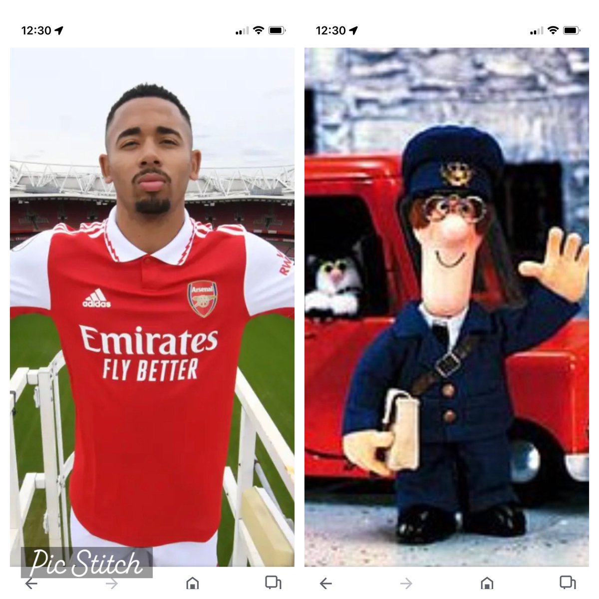 AFC_DJP's tweet photo. Arsenal’s number 9 - the ‘Postman’. Gabriel always delivers @afcstuff @afc @Arsenal @gabrieljesus9 @coyg https://t.co/9fhAGSLexV
