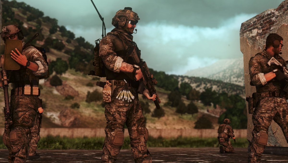 RamTF114's tweet photo. As a relatively new Zeus, the most problematic things to get right has been during exfil phase of an op. The balance of tension and ending the mission is important. Over time, these have been my favorite exfils during 
@TF_114 ops #Arma3 https://t.co/yKXxK7eKW2