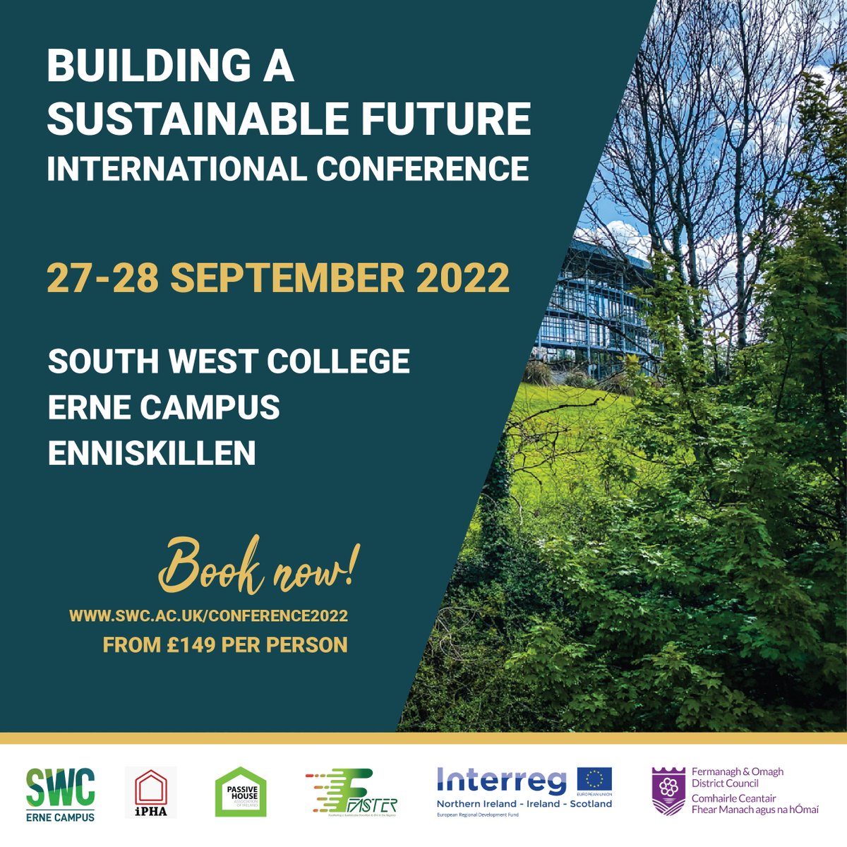 swccollege's tweet photo. South West College will host the 'Building a Sustainable Future' Conference with international delegates, policy makers and key influencers in sustainable construction and transport management on 27th &amp; 28th September. Tickets are available to book now https://t.co/K5Hv1YcYSn https://t.co/uOIh3AakSs