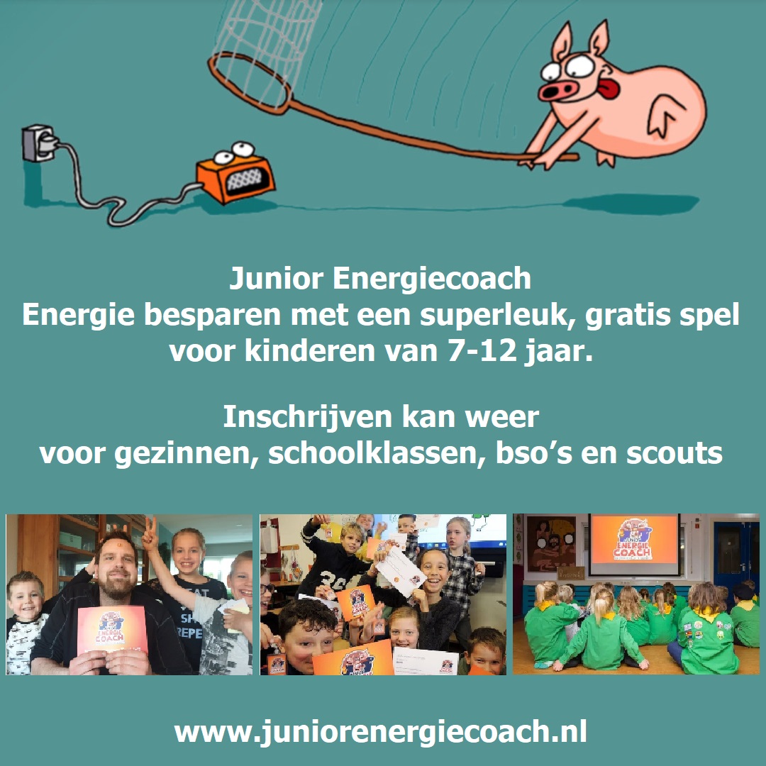 Ja, het is weer zover! De inschrijving voor het leukste spel om energie te besparen. 🥳 Check of je ook in jouw gemeente mee kan doen en schrijf je in: lnkd.in/eyffEeJM Of tag of tip wie er ook mee moet doen. #JuniorEnergiecoach