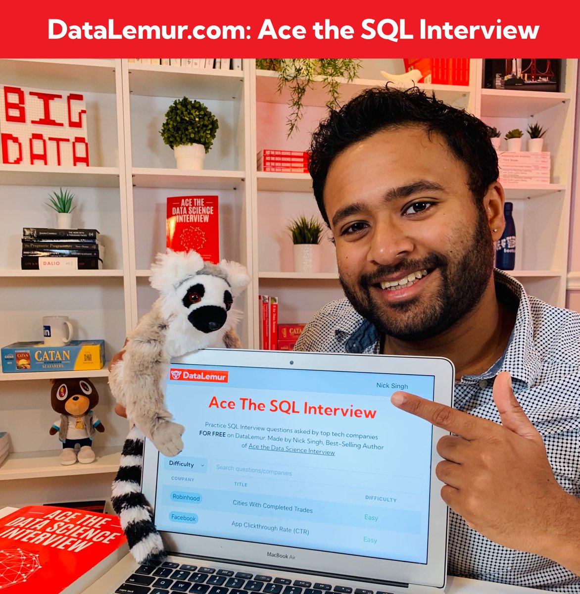 🚨 DataLemur is LIVE! 🚨 Solve 50+ SQL Interview questions from companies like Facebook, Amazon, and Google for FREE! Even if you aren’t on the job hunt, DataLemur is still a great place to practice your #SQL skills on tricky problems: datalemur.com