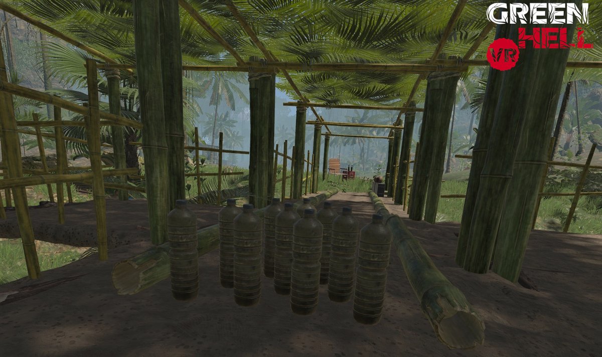 GreenHellVR's tweet photo. Who said the jungle has to be boring? 

For this week's #CommunityScreenshot, our community member Fivel built this insanely detailed bowling alley!
With crafting skills like this, we can't wait to see what they come up with next! 🎳

#ghvr #vr #gaming #screenshot #crafting https://t.co/8XAf5cM0H6