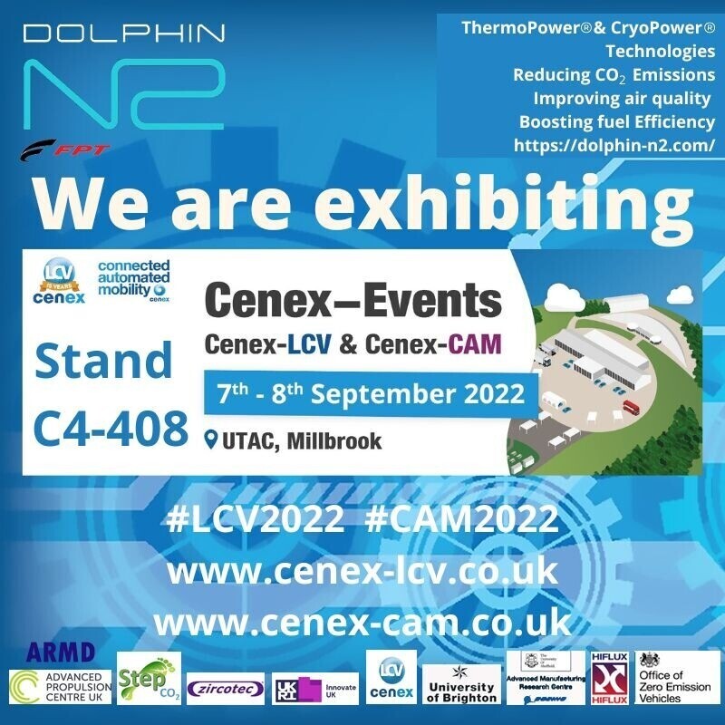 dolphin_n2's tweet photo. Dolphin N2 will be exhibiting at the
Cenex LCV Event 2022. Find us on Stand C4-408 &amp; discover more about how our ThermoPower(R) &amp; CryoPower(R) engine technologies are supporting #netzero @lcv_event,#lcv2022,#cam2022,@dolphin_n2,#LCV2022,#dolphinn2 https://t.co/P9WgOUHd4b