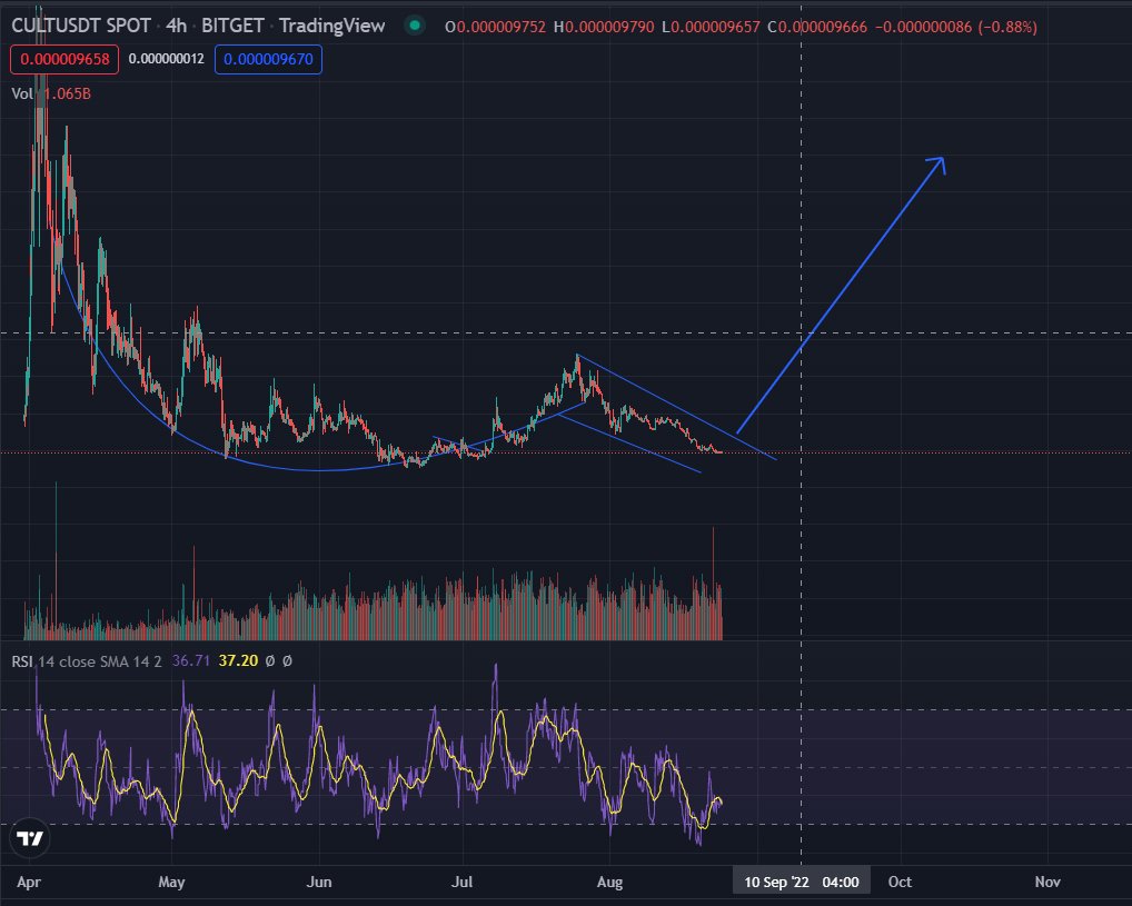 ravsharma786's tweet photo. $CULT longer the handle, Bigger the breakout! Watch this space.... @wearecultdao https://t.co/MefSIvUtuF