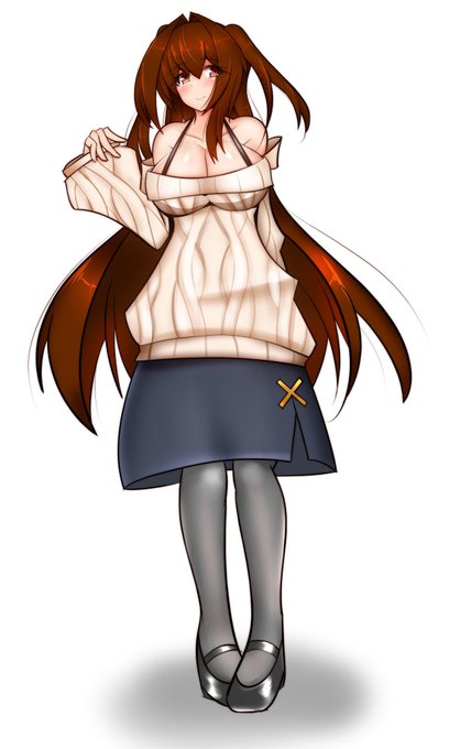 ましろちゃんの私服で一番人気だったやつ。
簡素すぎる衣装しか描けなかったので挑戦で描いた冬衣装です。
たぶん描いていただいたましろちゃんもこの衣装が多く、今なお一番好きと言って頂けるのでいい印象あるなあと… 