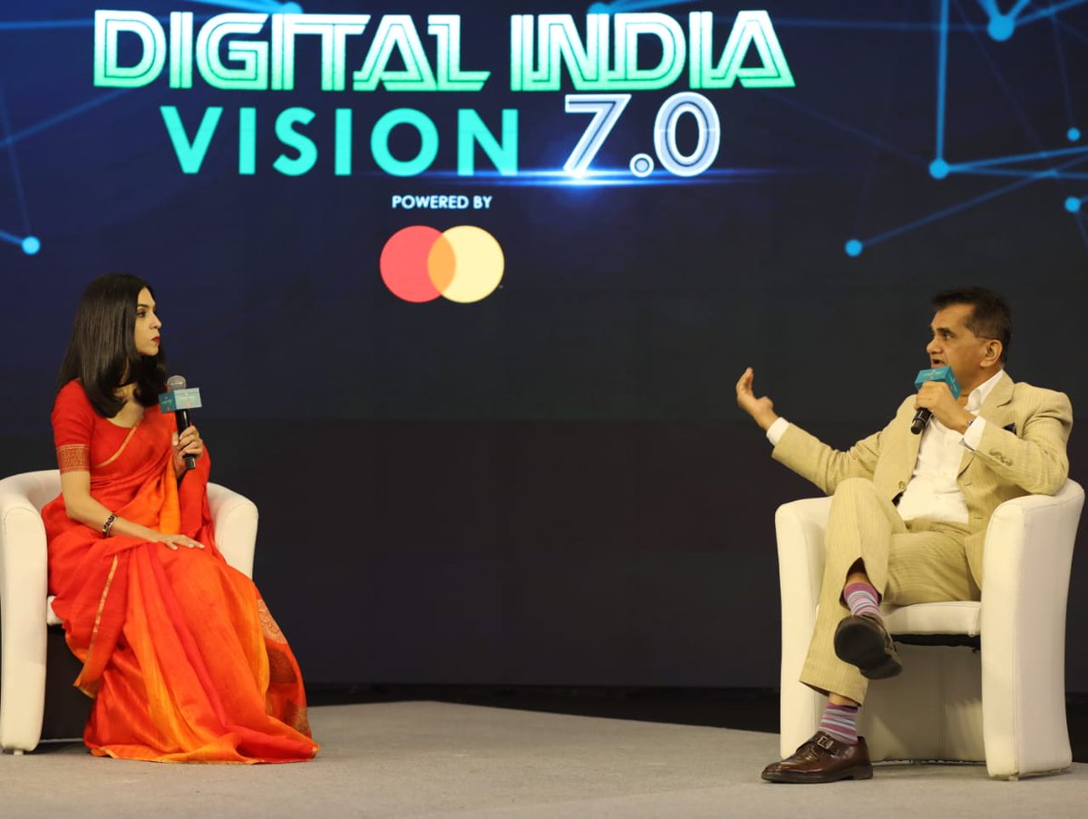 CNBCTV18News's tweet photo. World seeking such innovation in data handling, India has proven track record to design & implement digital public infra, says @amitabhk87. Consent based data handling can drive growth, payments, create unique model, he adds.
#MakeIndiaDigital #DigitalIndia @mastercardindia https://t.co/8n28i32m9M