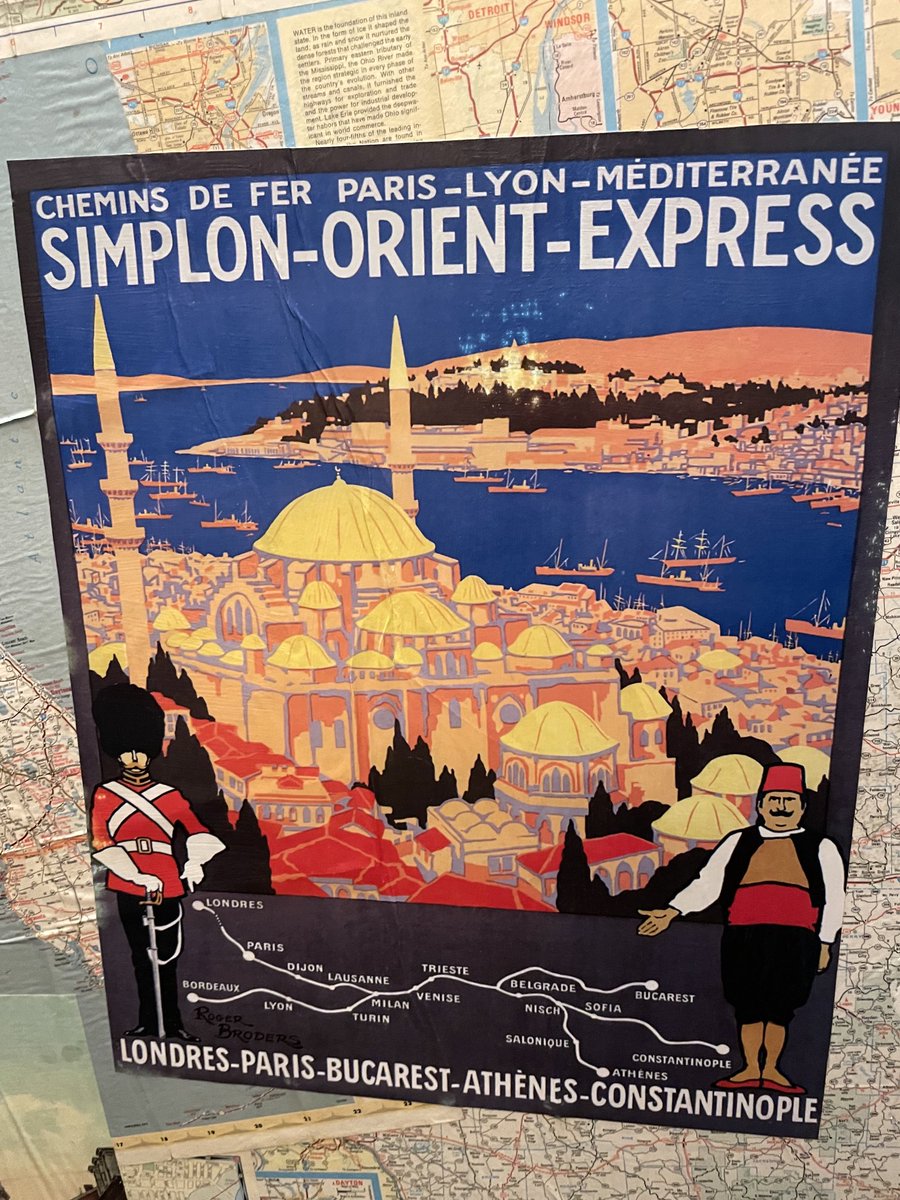 dferg's tweet photo. Poster in an Airbnb my wife and I recently visited. 1930’s era travel poster. @byzantinepower @byzyeileen @TheHillpaul. Interesting that the #byzantineinfluence #byzattractiveness #byzlegacy of the Hagia Sophia still outshines it’s caretaker nation. https://t.co/ZLWQzfkabg