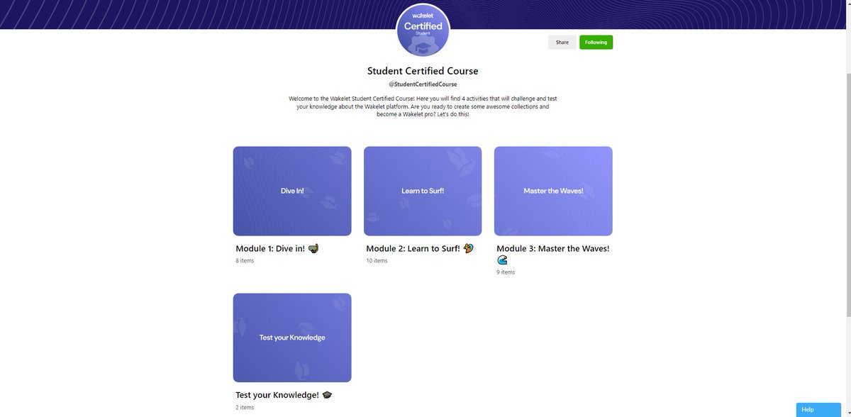 reizwan's tweet photo. Exciting! The new @wakelet Student Certified Course is now available!  If you haven't used Wakelet, make sure to check it out!  Such a great platform for teachers and students! know if you need any help.
#WakeletWave #WakeletMY https://t.co/V6OouAs5P6