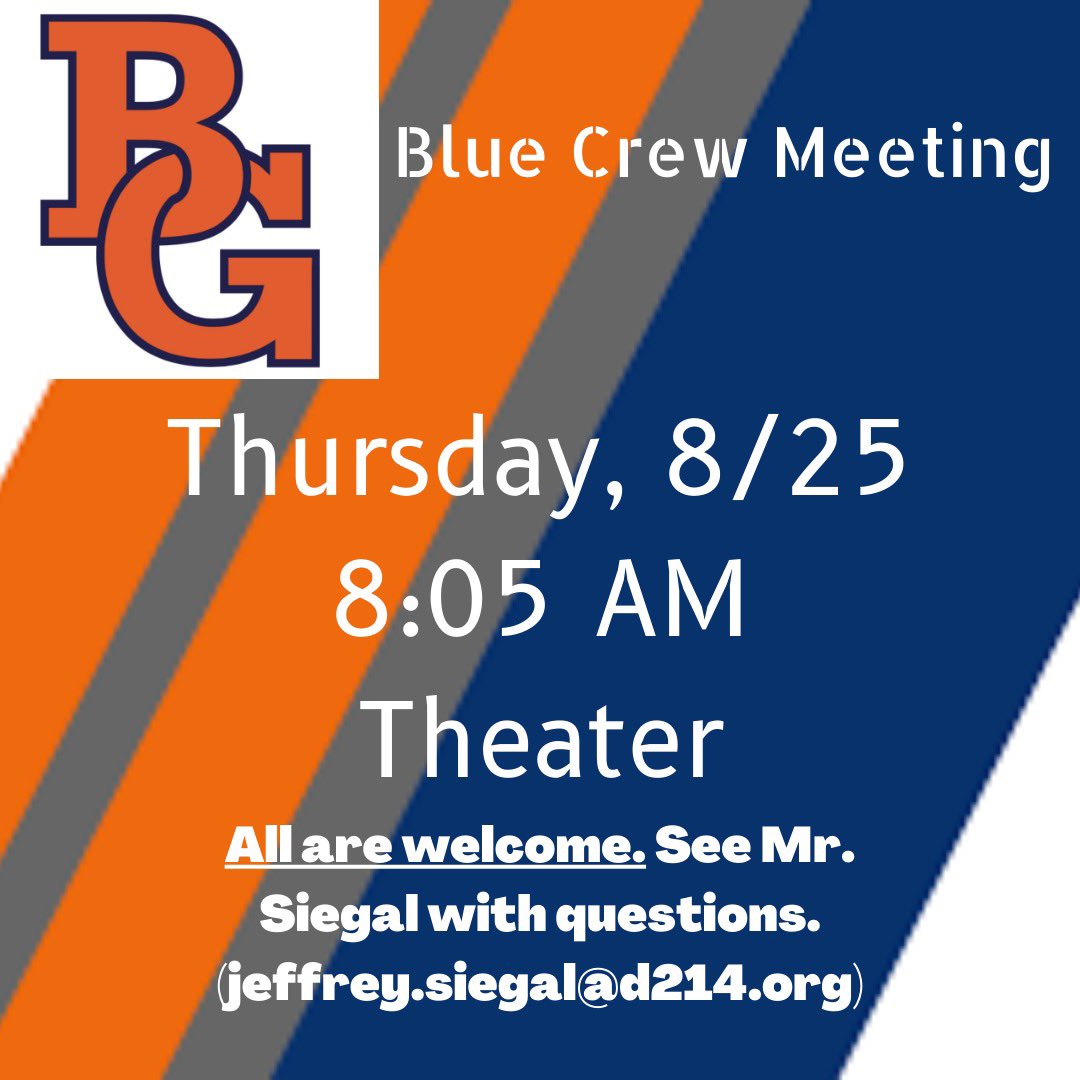 BGHS Blue Crew tweet media