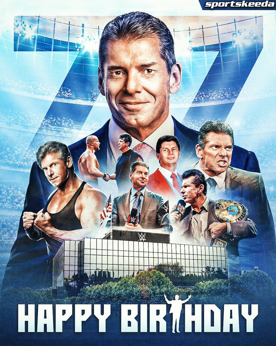SKWrestling_'s tweet photo. He has changed the world of professional wrestling as we know it, and we are grateful for it.
Sportskeeda wishes a very Happy 77th Birthday to the Godfather of Pro Wrestling, Vince McMahon!
#WWE #HappyBirthday #VinceMcMahon #MrMcMahon https://t.co/r0RNkRYXqS