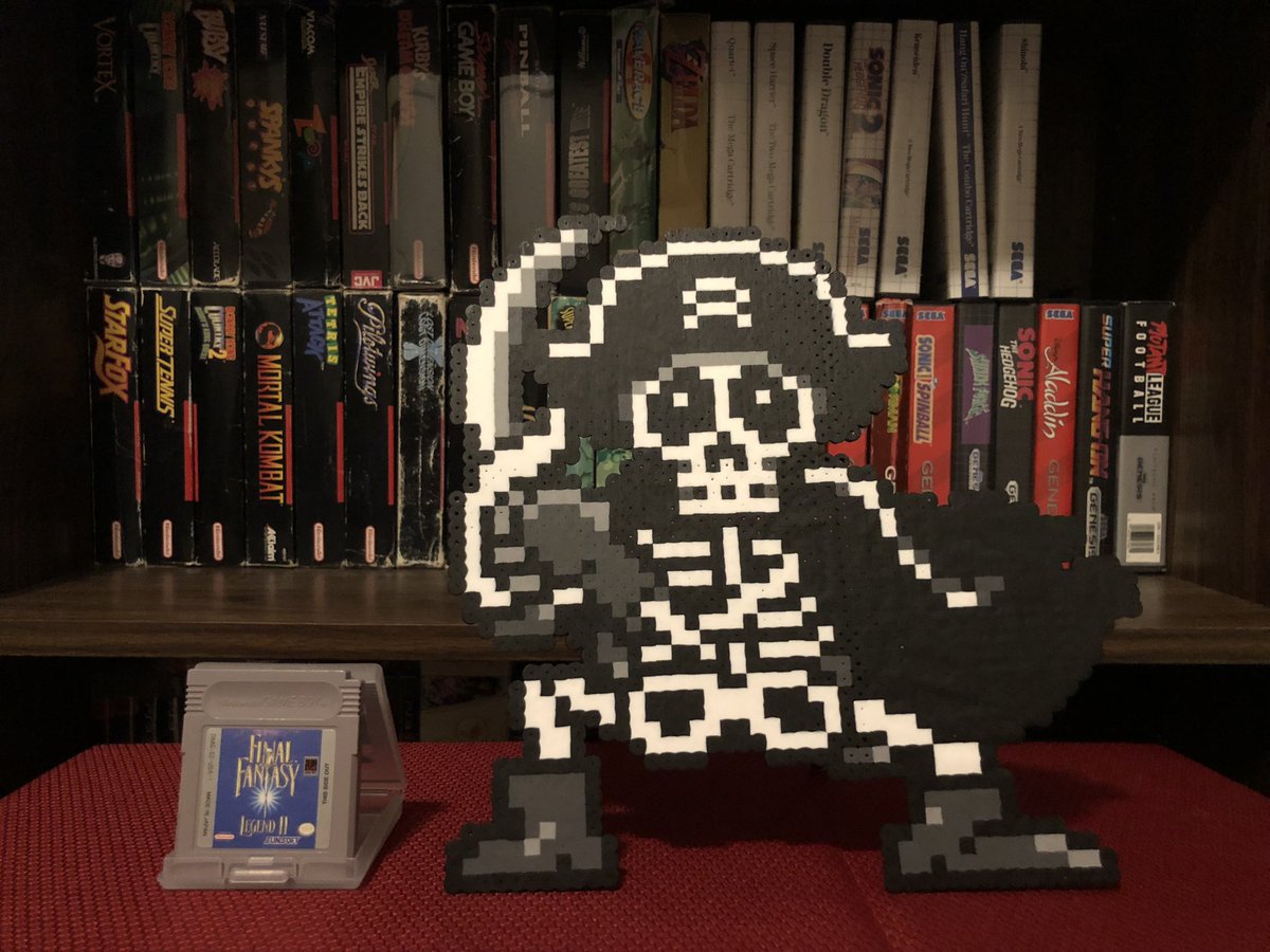 pixelsrebuilt's tweet image. Game #112: Final Fantasy Legend II! Not technically a FF game, this is one of the granddaddies of handheld JRPGs. A neat little adventure, though I prefer it’s sequel personally… #gameboy #perler #pixels #RetroGaming #squaresoft #SquareEnix #finalfantasy #saga