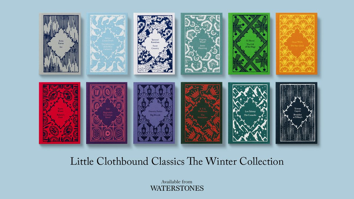 Drum roll please... Here is the first look at the <a href="/PenguinUKBooks/">Penguin Books UK</a> Little Clothbound Classics Winter Collection, designed by @CBickfordSmith - coming soon! ❄️