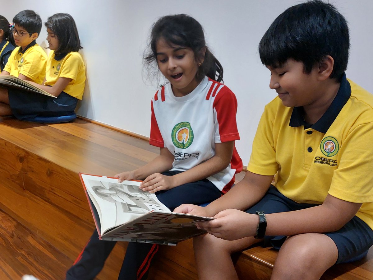 pinder03's tweet photo. Students enjoyed delving deeper into #author Chris Van Allsburg's writing style and work #buddyreading #authorscraft #engagedlearner @oismumbai @ois_primary https://t.co/x9bzl61e1d