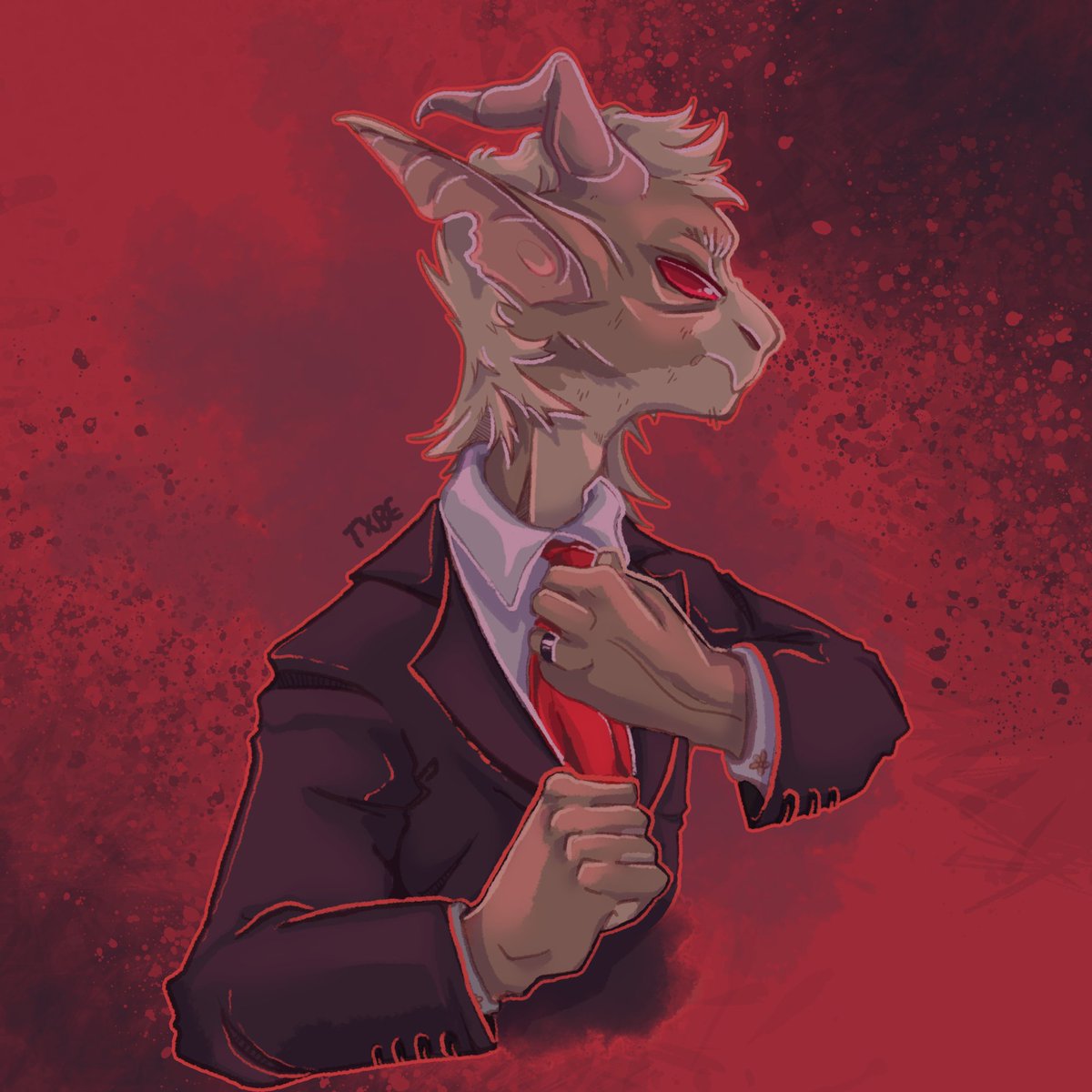 TeaXBee2's tweet photo. This is not Kith related but I noticed my last two posts were red and I wanted to match the colour scheme 
👉👈 Gift for @modestCage ♦️♦️ Kinda of a redraw of this doodle I did for them last year during class kinda not dhj #furryart https://t.co/TWuNctH3Ff