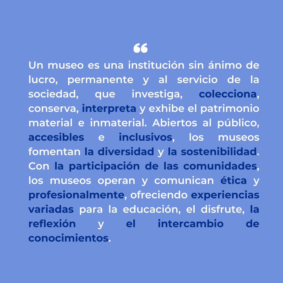 ICOMMx's tweet photo. Nos complace anunciar que ya fue aprobada la nueva definición de Museo.
@IcomOfficiel https://t.co/m4cEkS7ddF