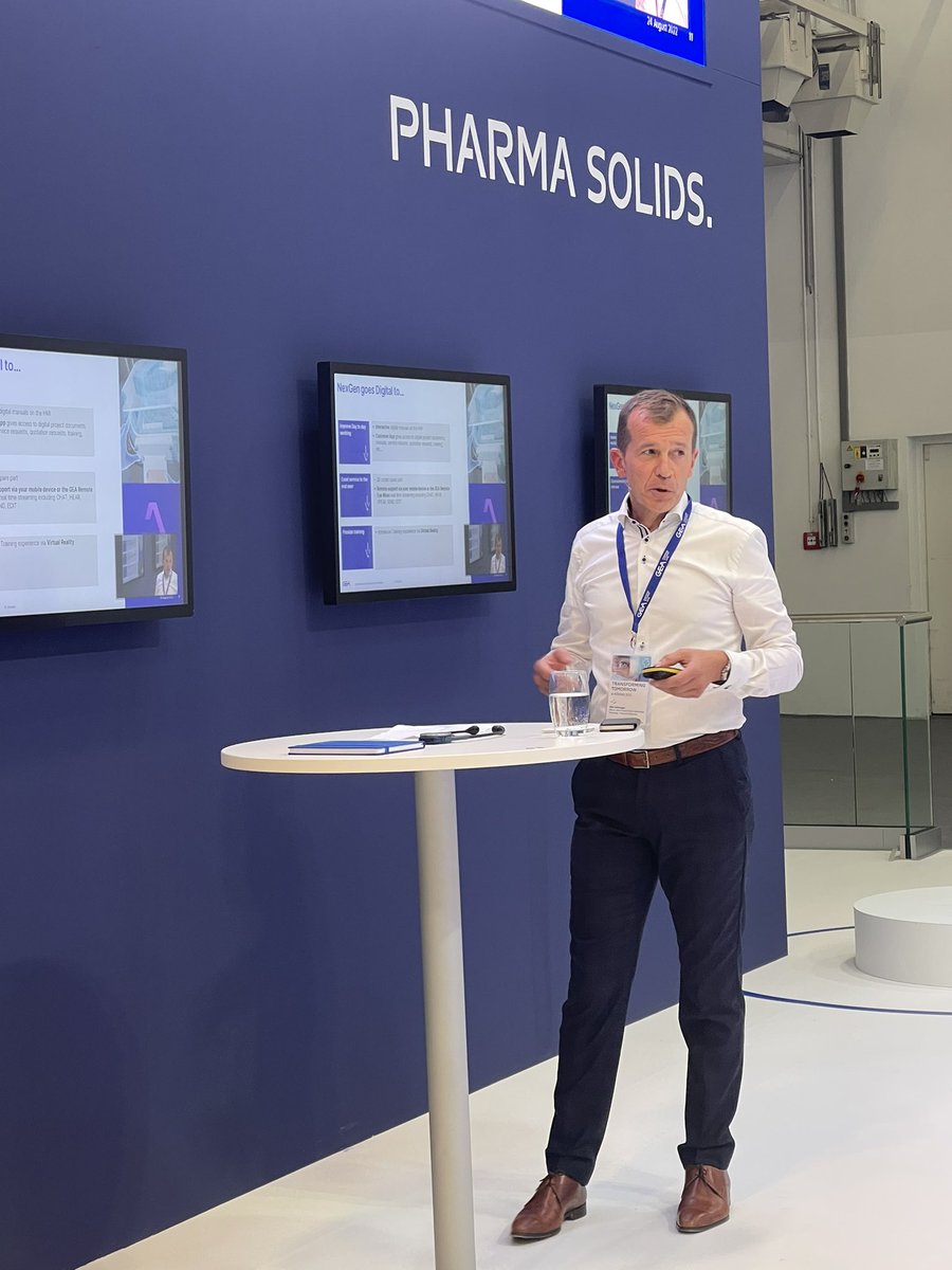 GEAPharma's tweet photo. Whether it’s wash-off-line, wash-in-place or wet-in-place, there’s a NexGen Press®️ option that right for your specific tableting application, says #GEAGroup's Wim Verbrugge @ACHEMAworldwide (Hall 4.0 G66). It's also compatible with the #GEACoater and our #ConsiGma line. https://t.co/dNceQGgt0p