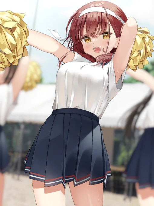 後輩の双子に好かれすぎて困っています 30笑顔で応援するチアガール妹ちゃん 