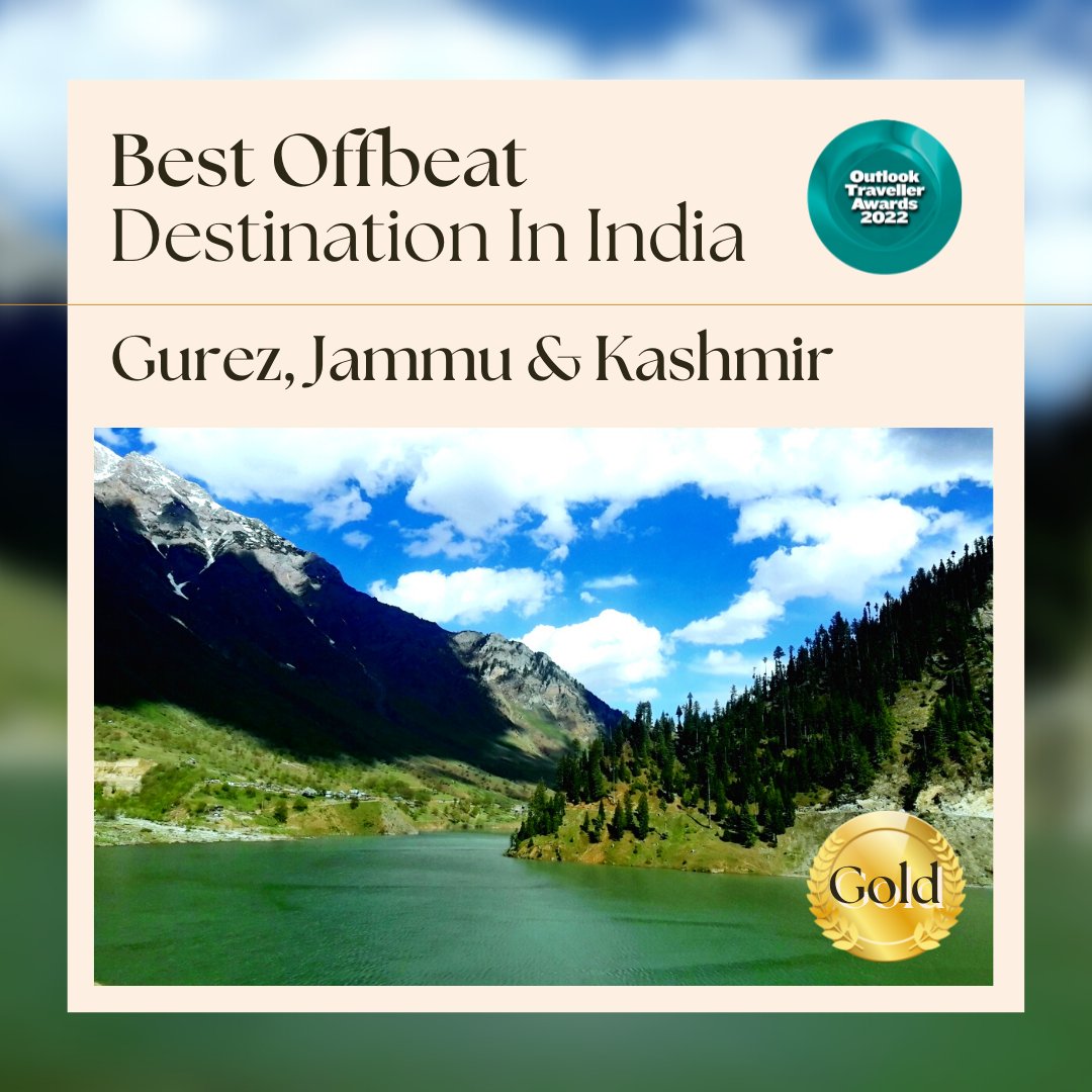 oltraveller's tweet photo. #OutlookTravellerAwards2022 | The Gold Award for Best Offbeat Destination in India goes to Gurez, Jammu &amp; Kashmir. 

@jandktourism

@cleanganganmcg @GujaratTourism @TourismBengal @TourismBiharGov @theniyo @RenaultIndia @TolunaCorporate
 
#outlooktraveller #outlooktravellerindia https://t.co/Buh4URUdpe