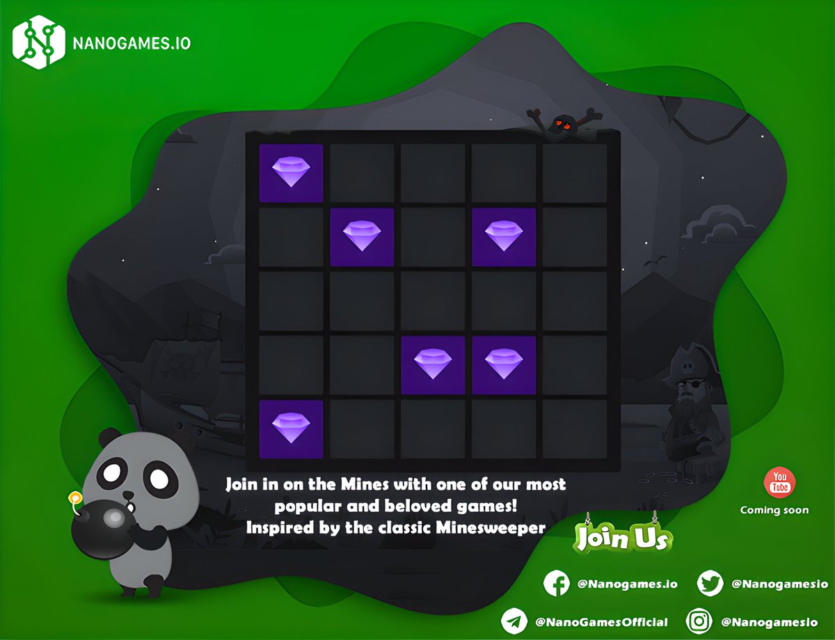 nanogamesio's tweet photo. Our featured game of the week is "Mines" 🕹

🏆 5 random players received the prize!!

Want a chance to win $20?

Rules:
🔻Submit your Nano Games profile link
🔸Post a screenshot playing Mines (CUB included)
🔸Like and RT
🔸Tag 5 friends

https://t.co/jp6CylHjTA

⏳Ends 24 hours! https://t.co/CzCPzsGcTl