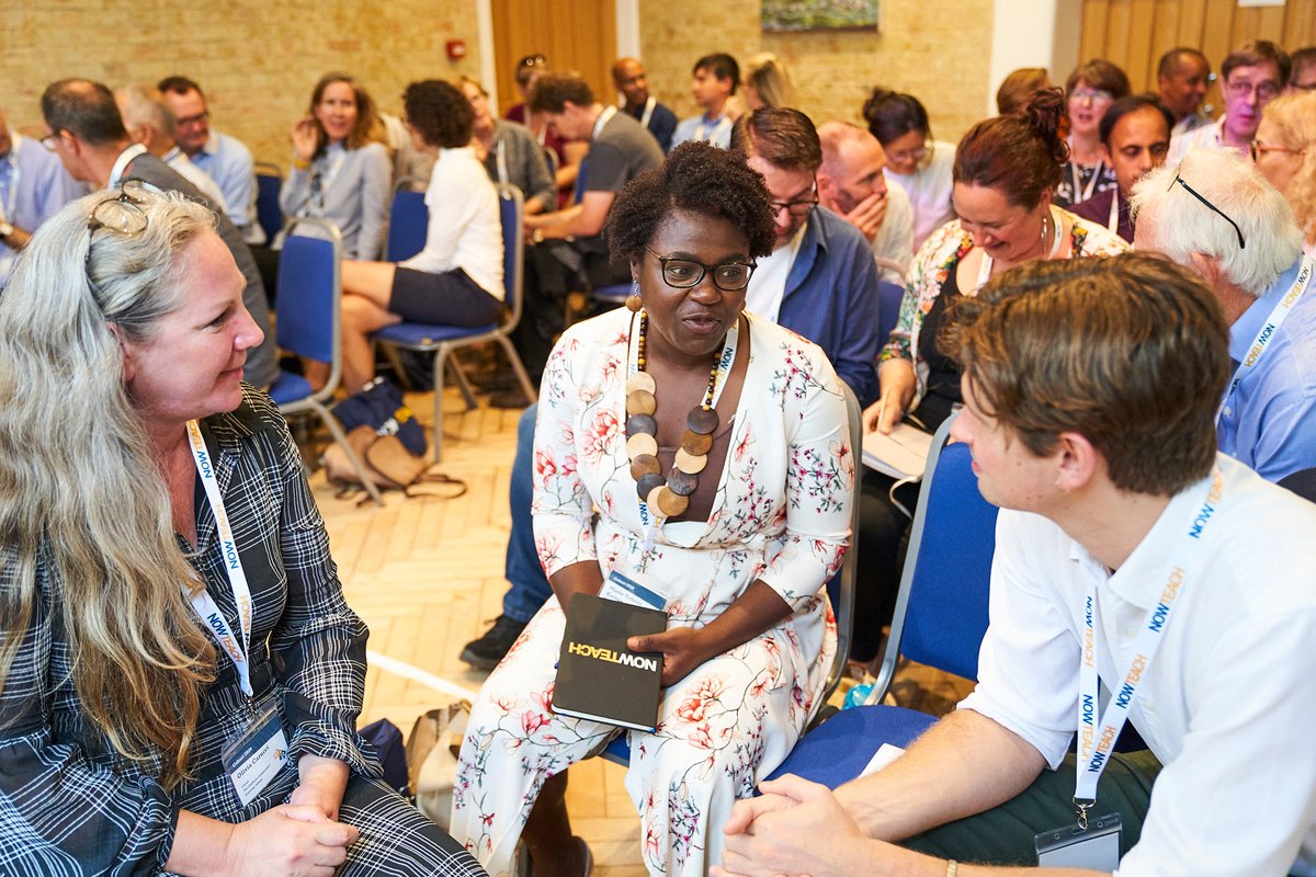 NowTeachOrg's tweet photo. What does it look like when you get over 150 career changing teachers together? 
Conversations, networking, sharing practice and experiences... Network in action. #NTcon22 https://t.co/qBtimI5Nfg
