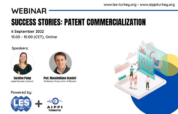 aippiturkey's tweet photo. LES TURKEY ve AIPPI TÜRKİYE arasında ilk ortak etkinlik, 6 Eylül 2022 tarihinde Türkiye saati ile 14:00-16:00 arasında "Patent Ticarileştirme Başarı Hikayeleri" başlığıyla online olarak gerçekleştirilecektir. Kayıt için: https://t.co/KgIMMa672w https://t.co/9Gy7NGG0kl
